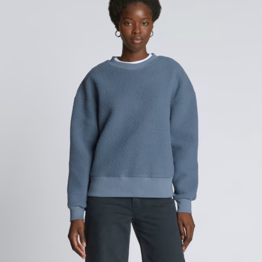 Everlane The ReNew Teddy Oversized Crew